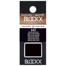 BLOCKX Watercolour Half Pan S1 142 Van Dijk Brown Brown