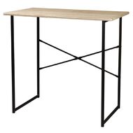 Living & Co Student Desk with Black Frame Oak Look