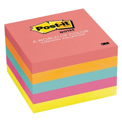 Post-It Notes 654-5 Pack 76mm x 76mm Cape Town Collection Multi-Coloured