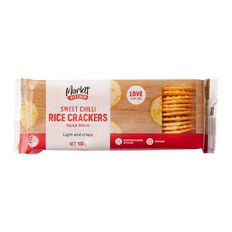 Market Kitchen Chili Rice Crackers 100g