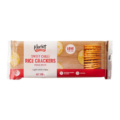 Market Kitchen Chili Rice Crackers 100g