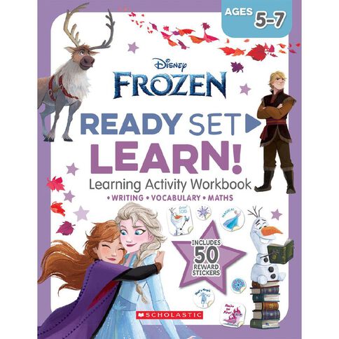 Disney Frozen: Ready Set Learn! Learning Workbook Ages 5 to 7