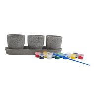 Uniti Cement Flower Pot Paint Set