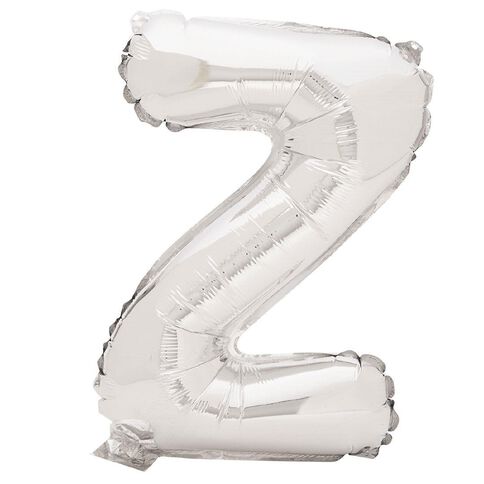Artwrap Foil Balloon Z Silver 35cm