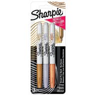 Sharpie Metallic Markers Multi-Coloured 3 Pack