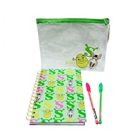 Shrek A5 Spiral Notebook with Gel Pens