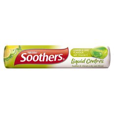 Soothers Liquid Centres Medicated Lemon Lime Lozenges 10 Pack