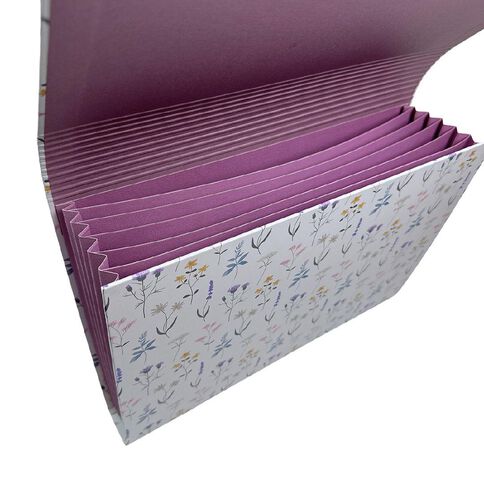 Uniti Stationery Country Calling Floral Accordion Folder A4
