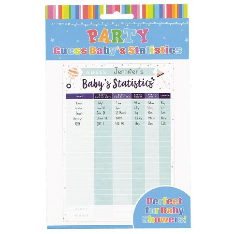Artwrap Guess Baby Statistics Game