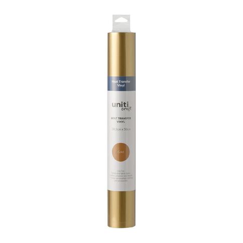 Uniti Craft Adults Heat Transfer Vinyl Gold 30.5cm x 50cm