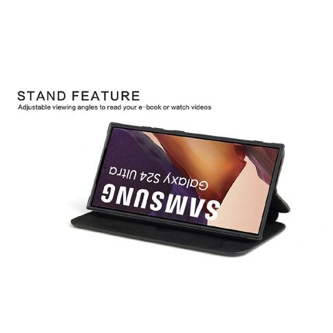 INTOUCH Samsung S24 Ultra Milano Wallet Black