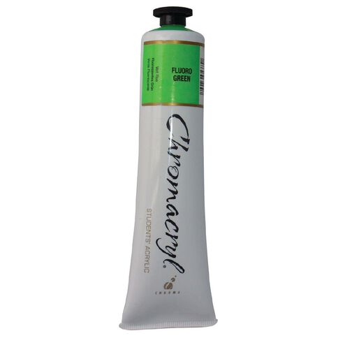 Chromacryl Acrylic Paint Fluoro Green 75ml