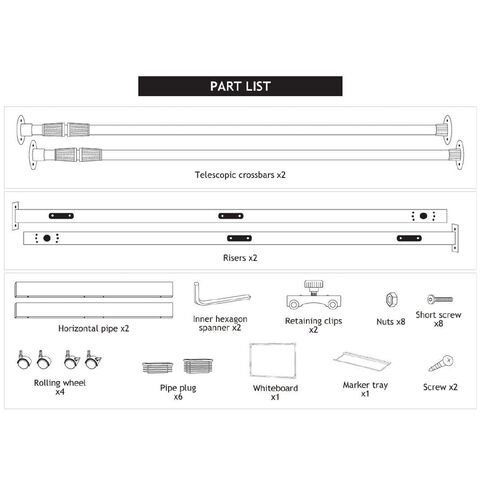 WS Mobile Whiteboard 900 x 1200