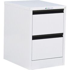 Precision Classic Filing Cabinet 2 Drawer White Satin