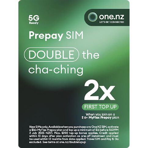 One NZ 4G Prepay Triple SIM
