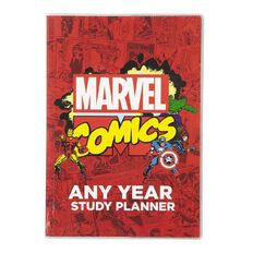 Marvel Kids Avengers Any Year Study Planner Red