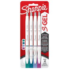 Sharpie S-Gel White 0.7mm Fashion 4 Pack Sharpie S-Gel White 0.7mm Fashion 4 Pack