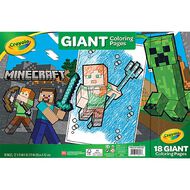 Crayola Giant Coloring Pages Foldalope Minecraft