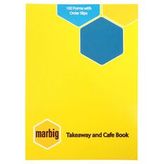 Marbig Takeaway Order Book 100 Leaf Yellow A6