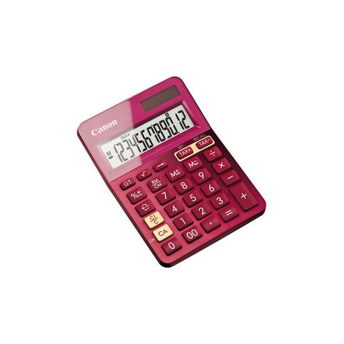 Canon LS-123K Desktop Calculator Pink