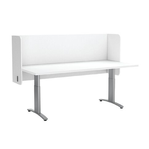Boyd Visuals Desk Screen Pod White 600 x 1200mm