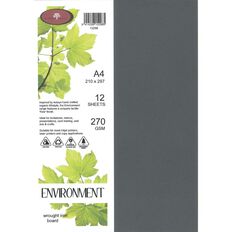 Direct Paper Enviro Board 270gsm Wrought Iron A4 12 Pack