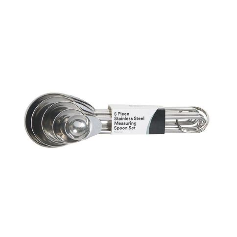 Living & Co Stainless Steel Measure Spoon Set 5 Pack