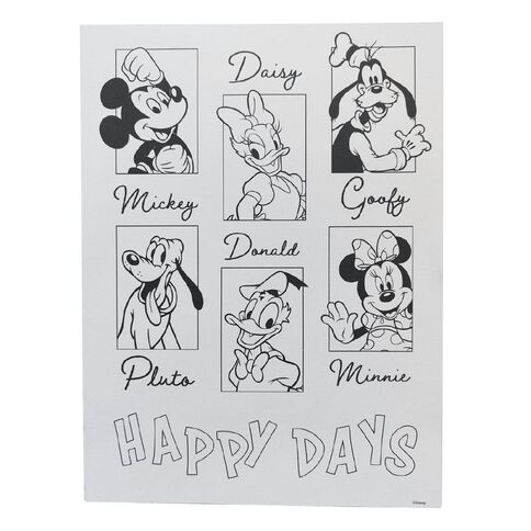 Mickey Mouse and Friends Art Canvas Paint Set
