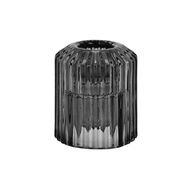 Living & Co Textured Tealight & Table Candle Holder Grey