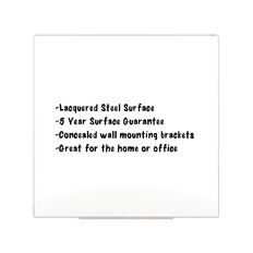 Boyd Visuals Lacquered Whiteboard 1200 x 1200mm White