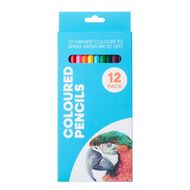 Jasart Coloured Pencils Multi-Coloured 12 Pack