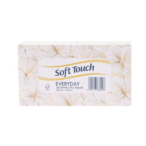 Soft Touch Facial Tissues 2-Ply 120 Pack