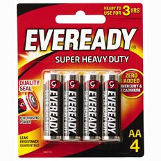 Eveready Super Heavy Duty Batteries AA