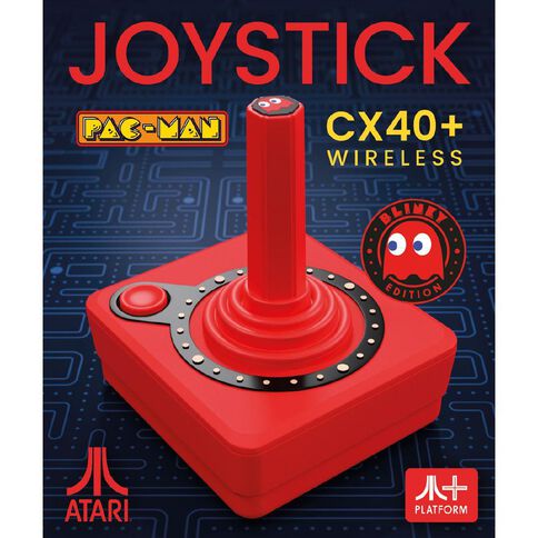 Atari CX40 Wireless Joystick Pac Man Edition Red