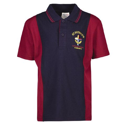 Schooltex St Patricks Te Awamutu New Short Sleeve Polo with Embroidery