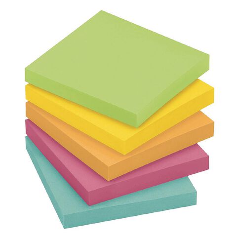 Post-it Sticky Notes Cube, 76 x 76 mm, Assorted Colors, 2000 sheets neon
