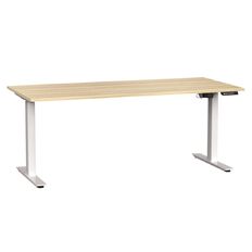 Agile Electric Height Adjustable Desk 1800 Atlantic Oak/Silver
