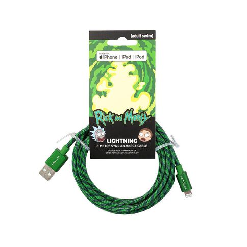 Rick and Morty Lightning Cable 2m