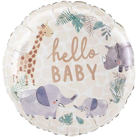 Amscan 45cm Standard HX Hello Baby Soft Jungle