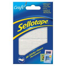 Sellotape Felt Sticky Fixer Pads 56 Pack White