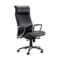 Knight Bentley Highback Black Leather KD