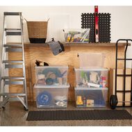 Living & Co Rolling Organiser Clear 112L