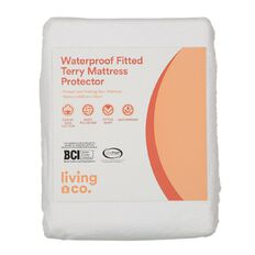 Living & Co Mattress Protector Terry White
