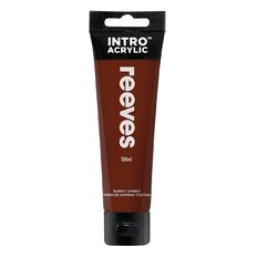 Reeves Intro Acrylic Paint Burnt Umber 100ml