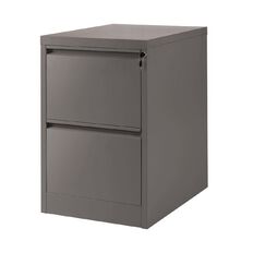 Workspace Filing Cabinet 2 Drawer Grey