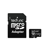 Tech.Inc Micro SD Card + Adapter 128GB