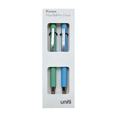 Uniti Kiwiana Metal Pen 2 Pack