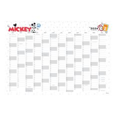 Mickey Mouse Disney Wall Planner 2024