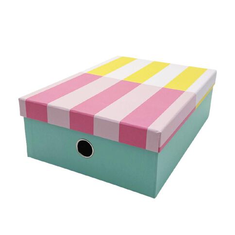 Uniti Clubhouse Storage Box Striped Yellow Light A4