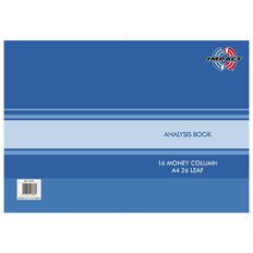 WS Analysis Book Limp 16 Column A4